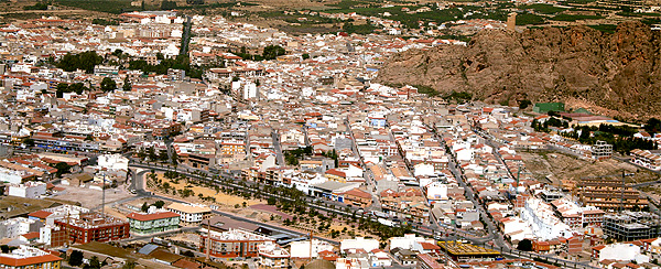 Vista aerea de Alhama de Murcia